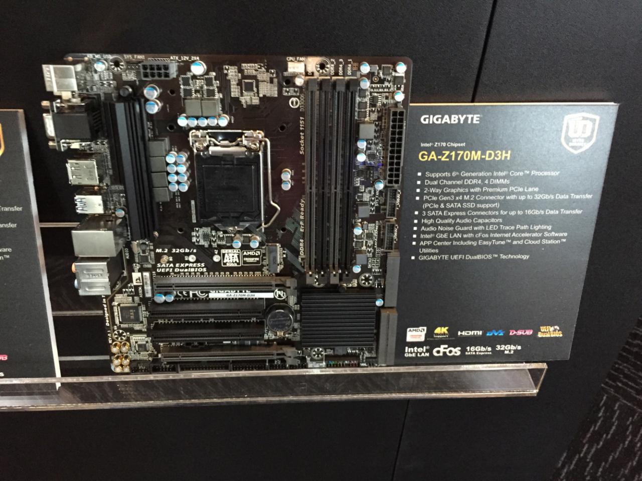 [02/06/2015] Gigabyte auf der Computex: Skylake-Mainboards mit Z170, H170 und B150 (18)