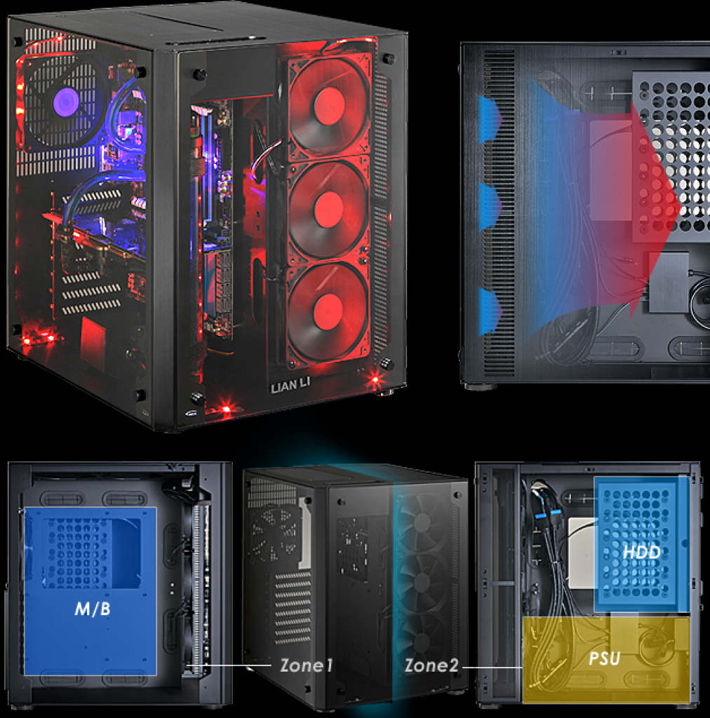 [11/06/2015] Lian Li PC-O8: Doppel-Kammer-Cube mit Glasfront für 470 Euro (1)