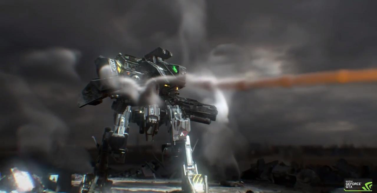 [10/06/2015] DirectX 12 Techdemo: Nvidia zeigt Mecha mit Hybrid-Raytracing und Sparse Fluid