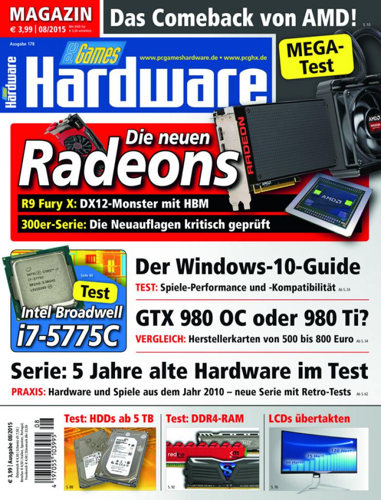 [26/06/2015] PCGH #178 (08/2015): Cover Magazin