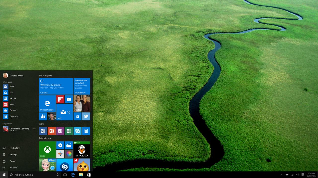 [25/06/2015] Windows 10: Build 10166 verfügbar - Fehlerbehebung und Stabilität im Fokus