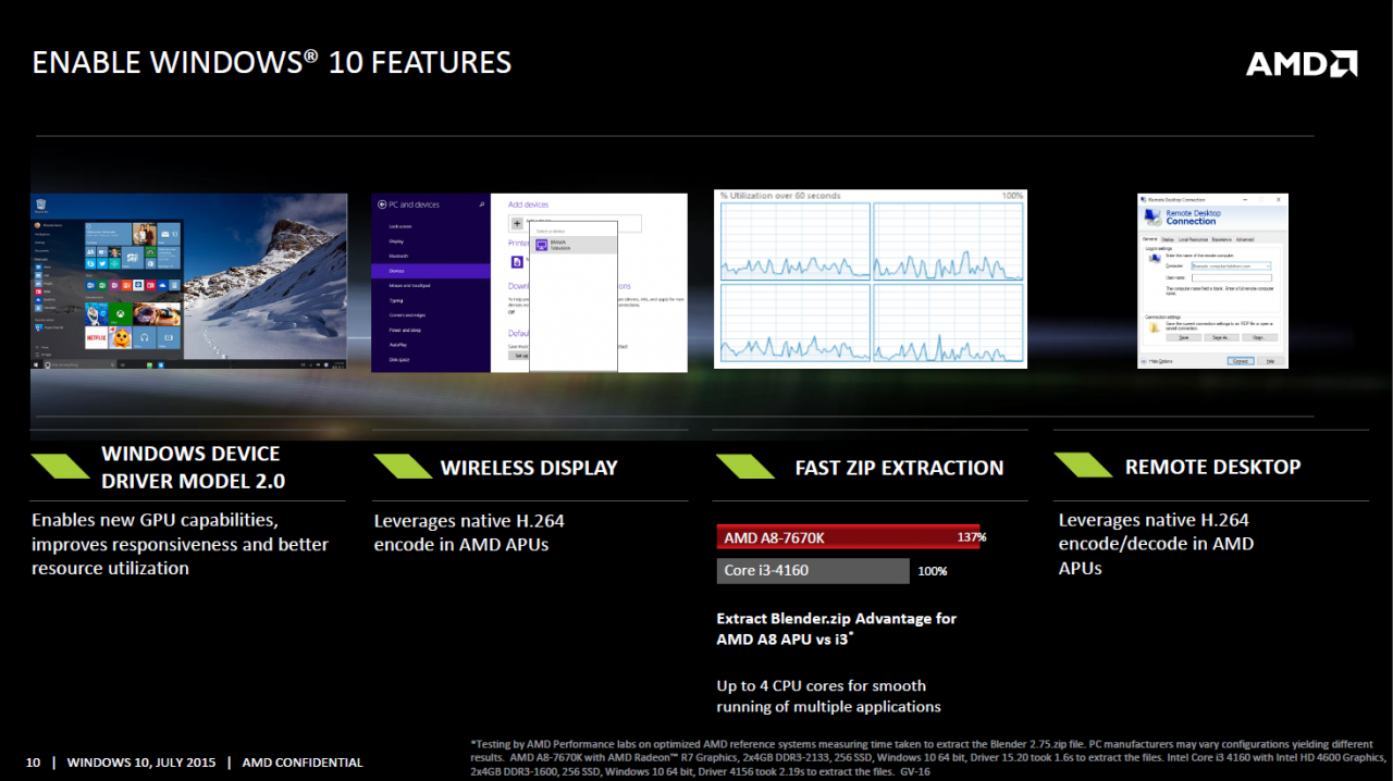 [28/07/2015] AMD über Windows 10: APUs bieten die 