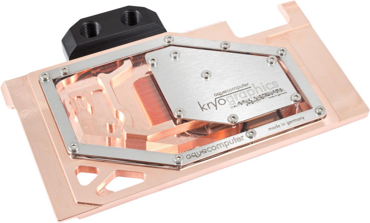 [13/07/2015] AMD Radeon R9 Fury X: Aqua Computers Wasserkühler deckt das ganze PCB ab (7)
