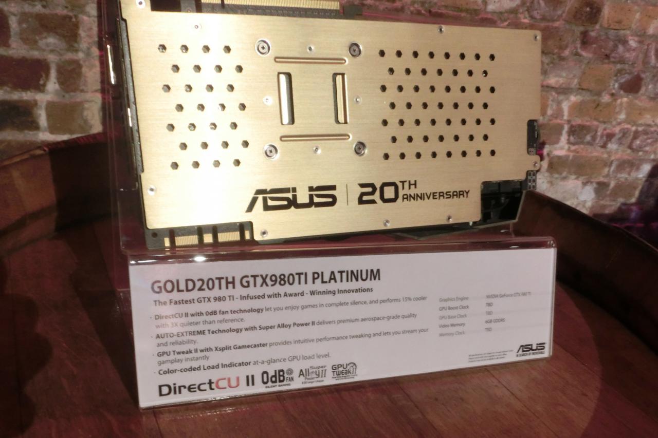 [10/07/2015] Asus Gold 20th GTX 980 Ti Platinum 1 