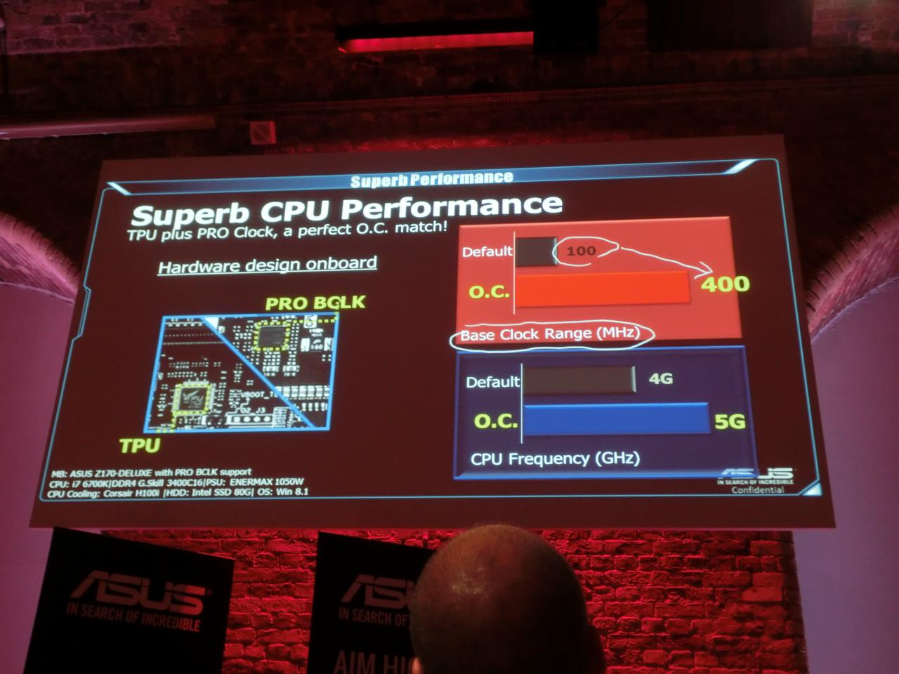 [29/07/2015] Asus Z170-Mainboards: 400 MHz BCLK sind laut Asus kein Problem mit Luftkühlung.