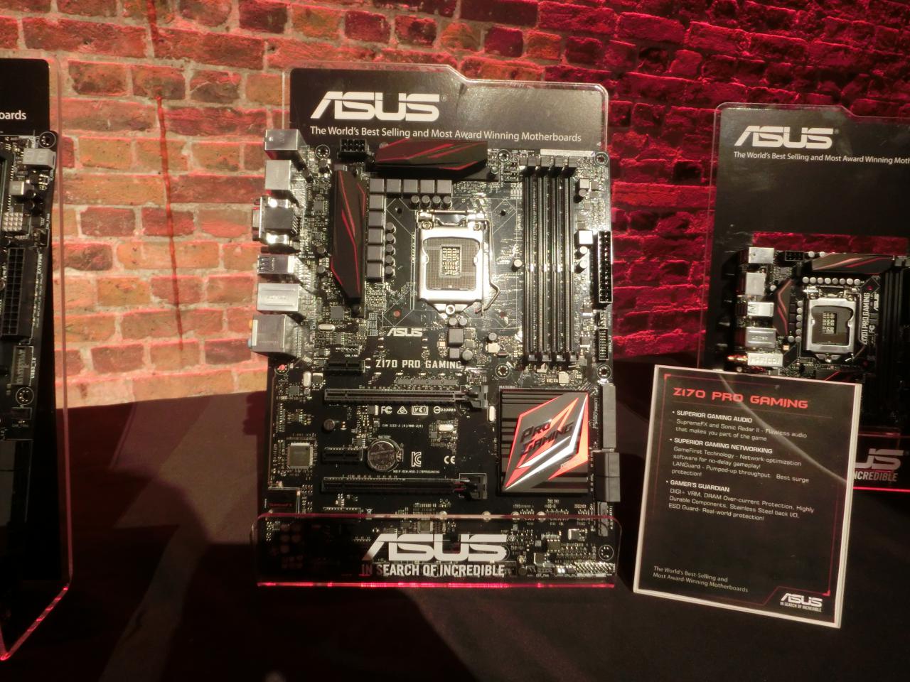 [29/07/2015] Asus Z170 Pro Gaming: Republic-of-Gamers-Optik und einen Teil der Features ohne überflüssige Ausstattung und hohe Preise bietet Asus neue 