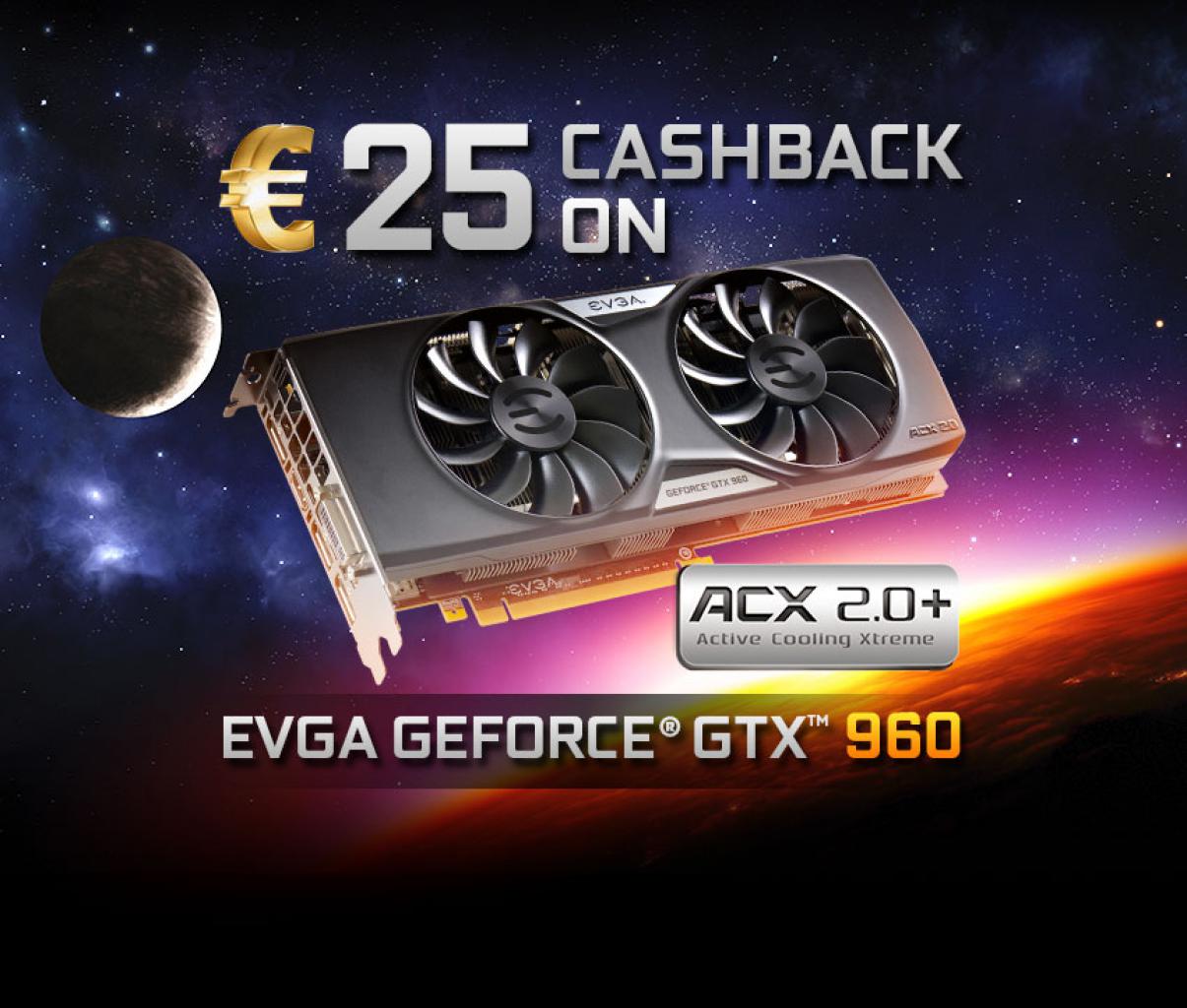 [17/07/2015] EVGA 25€ Cashback bis zum 2. August