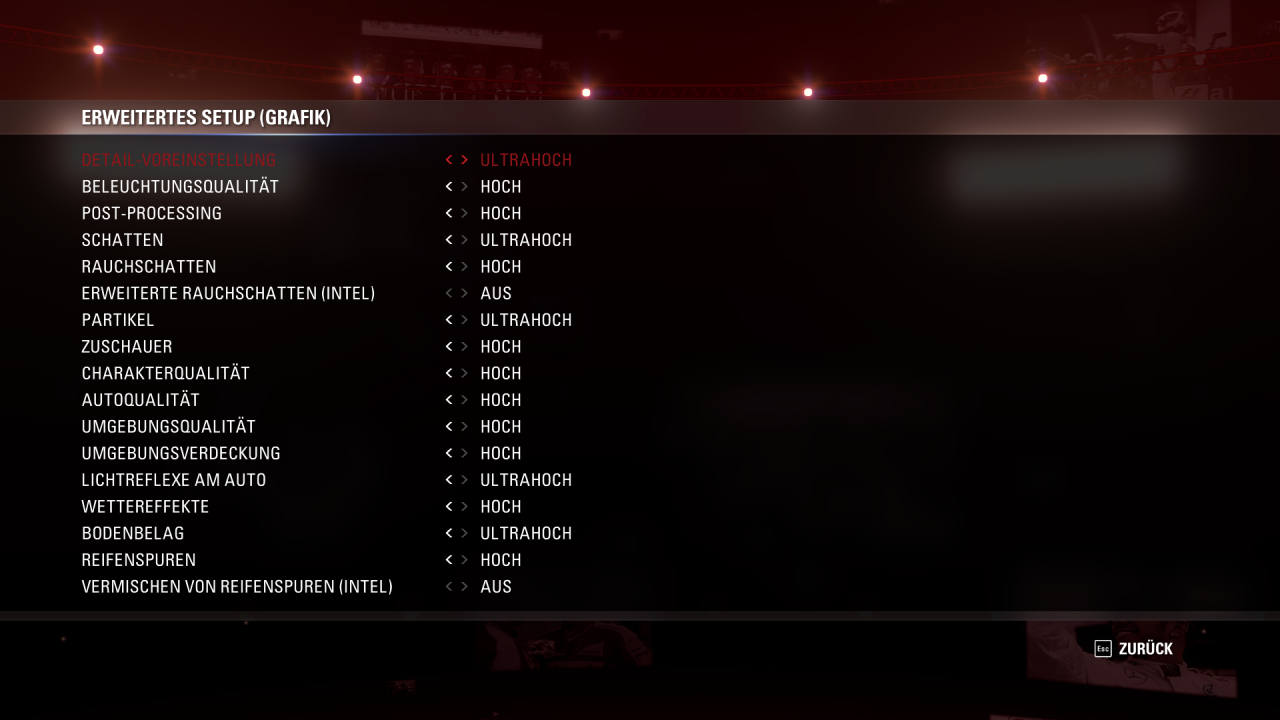 F1 2015 Grafikmen&uuml;