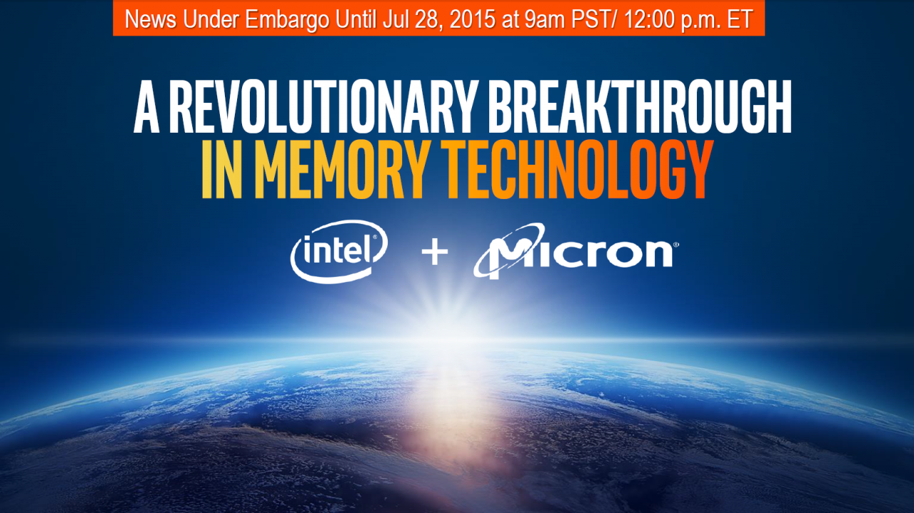 [30/07/2015] Intel und Micron kündigen Xpoint an: 1.000 Mal schneller als Flash, 10 Mal dichter als DRAM (1)