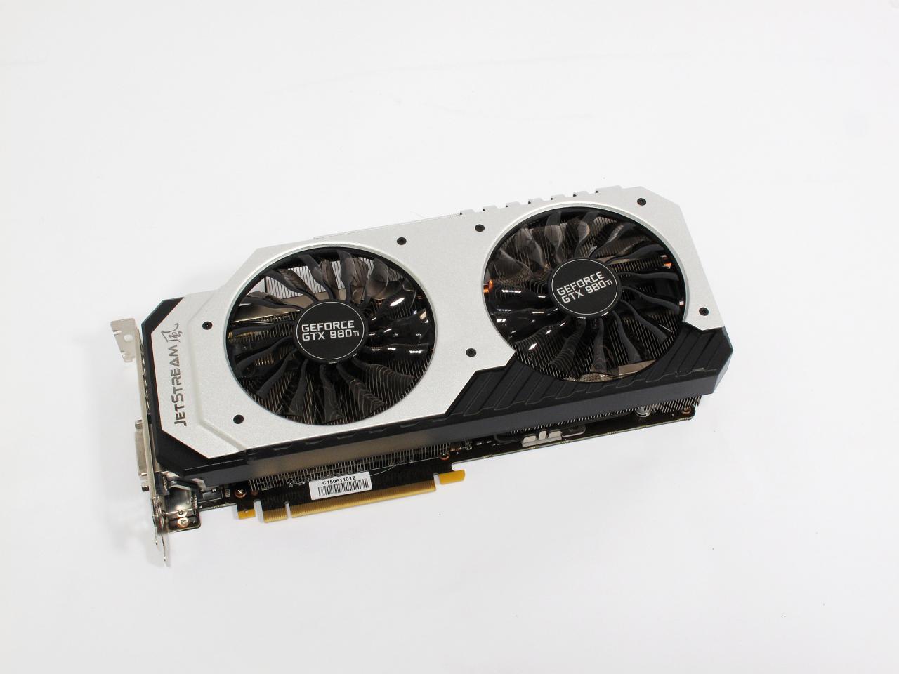 [13/07/2015] Geforce GTX 980 TI (im Bild die Palit Super Jetstream) hat sich unter den PCGH-Lesern trotz ihres hohen Preises ungeahnt verbreitet.
