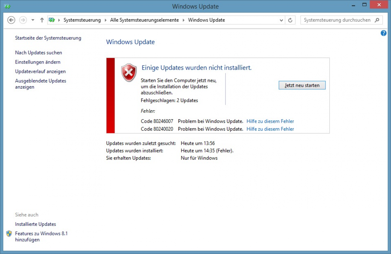 [31/07/2015] Windows 10 wird nicht aktiviert: Fehlercodes erklärt