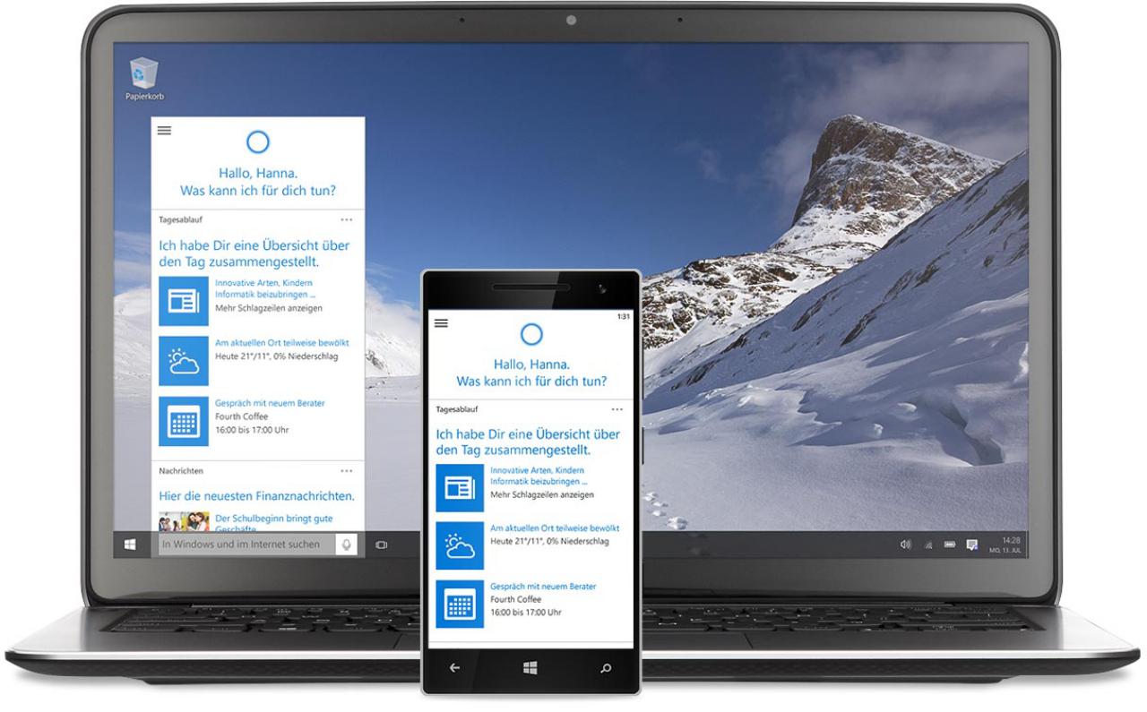 [17/07/2015] Windows 10: Cortana und Action Center sollen mit Redstone deutlich aufgebohrt werden