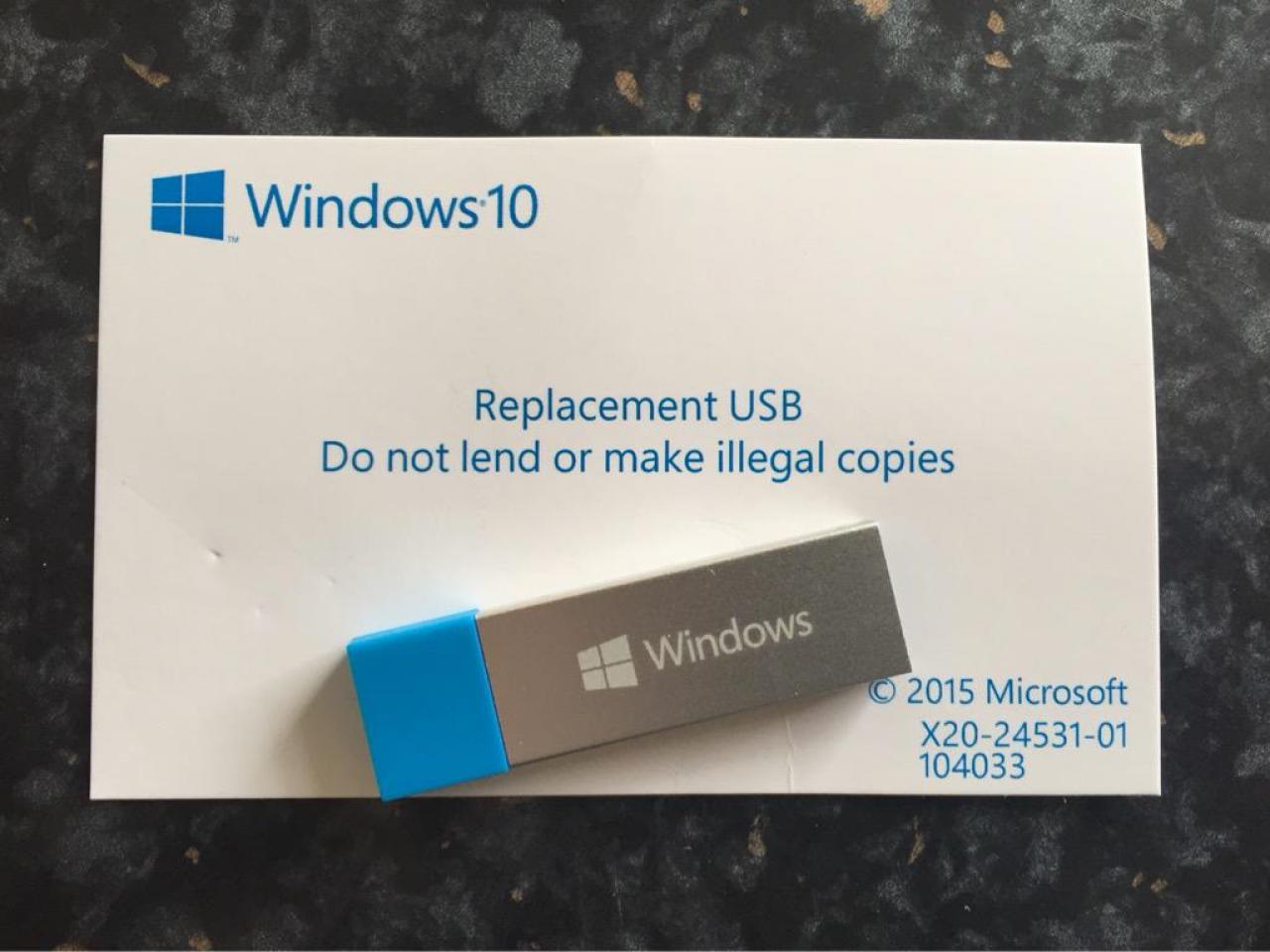 [31/07/2015] Das neue Installationsmedium für Windows 10.