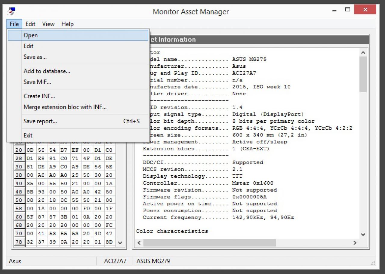 [18/08/2015] Öffnen Sie die nun erneut modifizierte Datei mit dem Monitor Asset Manager.