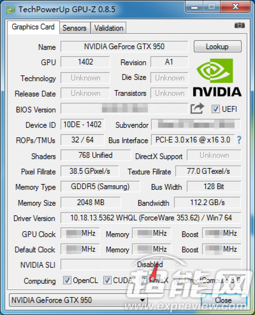 [07/08/2015] Update: GPU-Z-Screenshot einer angeblichen Geforce GTX 950