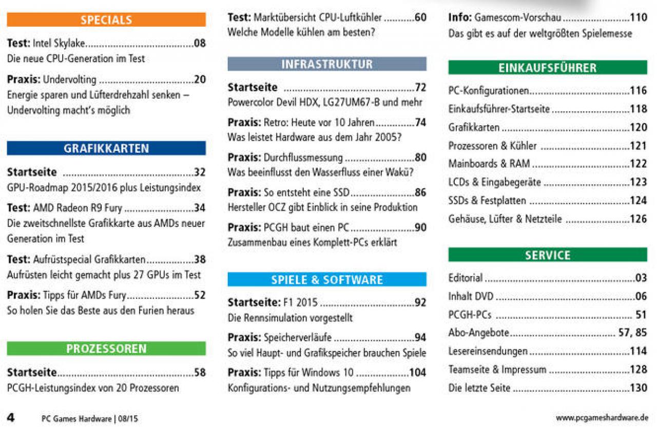 [05/08/2015] Inhalt PCGH #179 09/2015