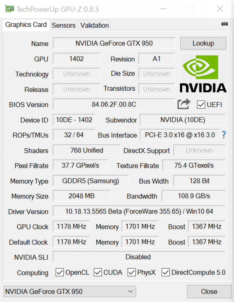 [20/08/2015] Die aktuell schnellste GTX 950 stammt von Inno 3D