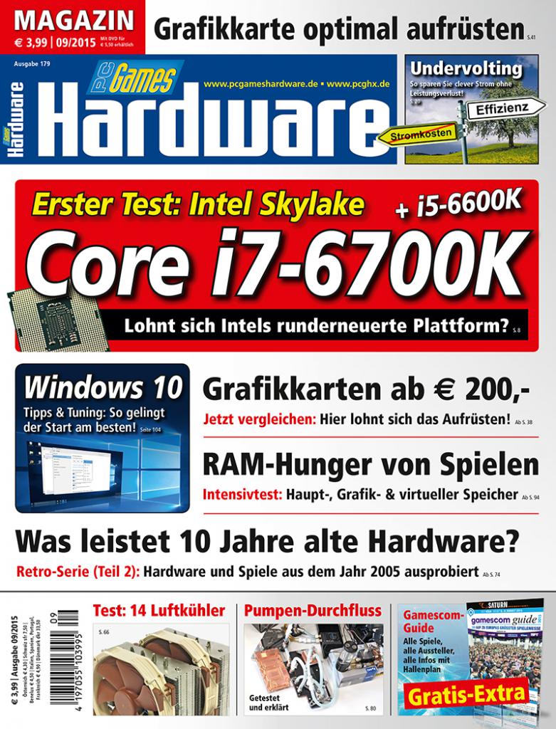 [05/08/2015] Cover PCGH #179 09/2015 Magazin