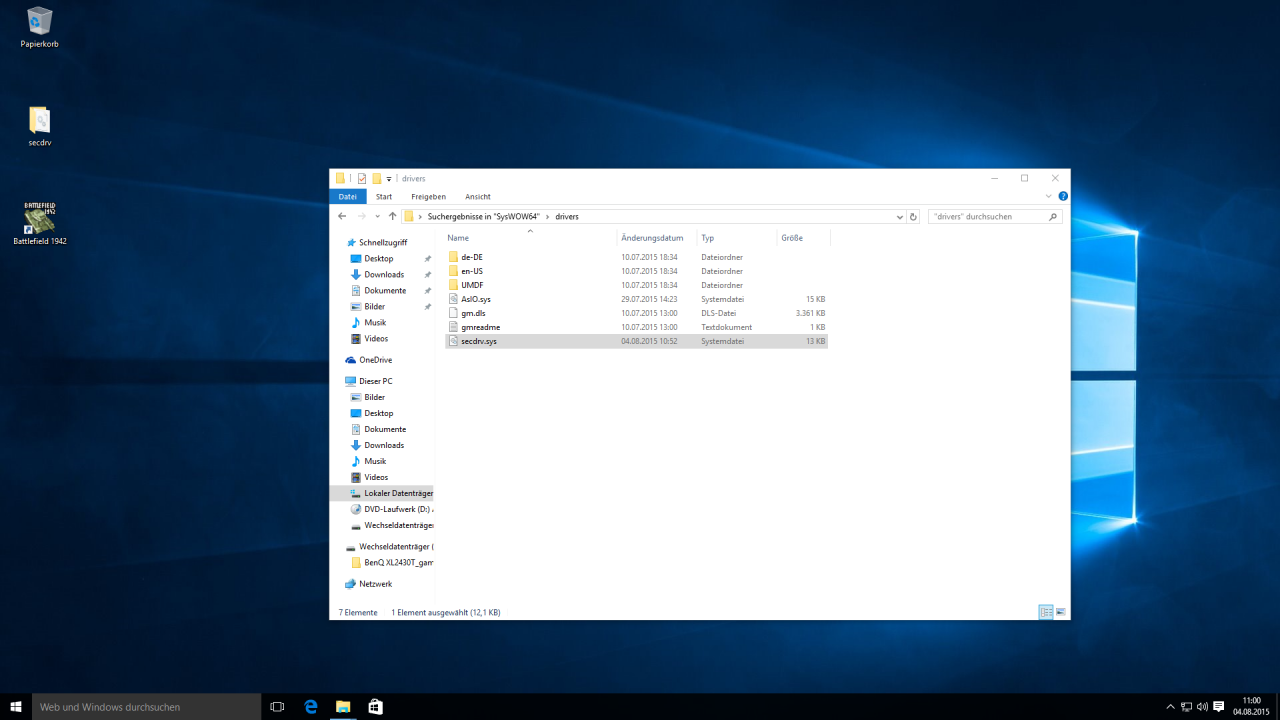 [04/08/2015] Windows 10: Spiele mit Safedisc-Kopierschutz laufen nicht, auch wenn man die nötige Datei in den Systemordner kopiert
