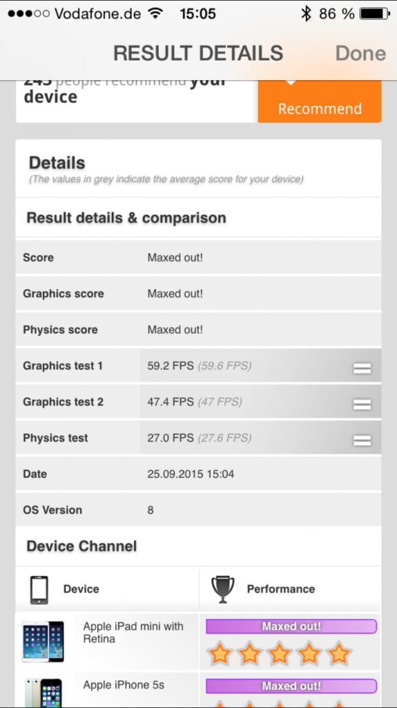 [25/09/2015] 3DMark auf dem iPhone 6