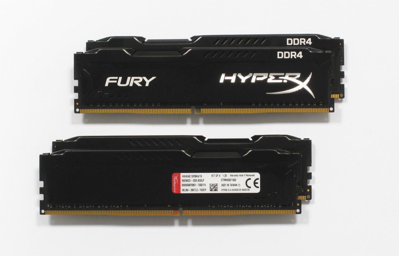 [25/09/2015] Kingston Hyper X Fury (HX424C15FBK4/16)