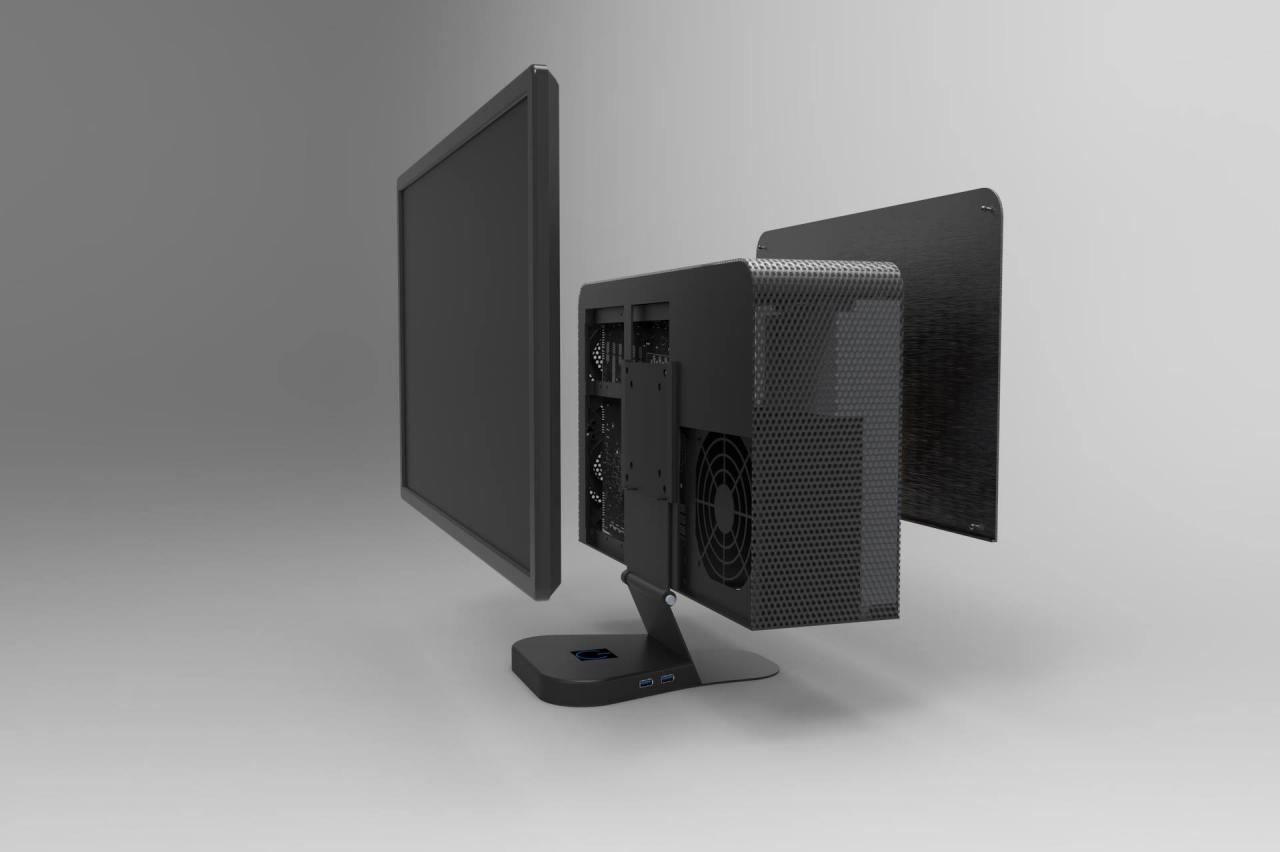 [01/09/2015] Crono Labs C1: Gehäuse mit Monitorhalterung erschafft eigene AiO-PCs (4)
