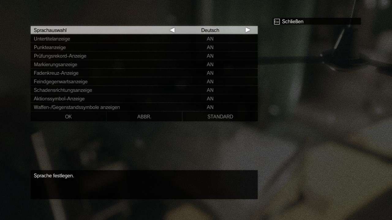 [01/09/2015] Metal Gear Solid 5 TPP: Spieleinstellungen
