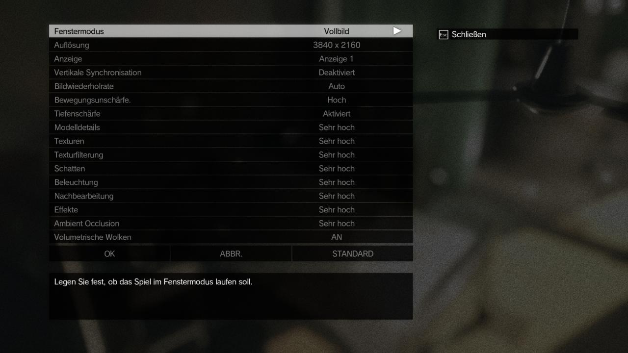 [01/09/2015] Metal Gear Solid 5 TPP: Das PC-Grafikmenü ist reichhaltig