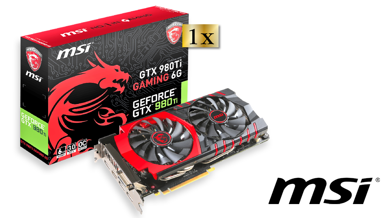 [01/10/2015] 1x MSI GTX 980Ti GAMING 6G
