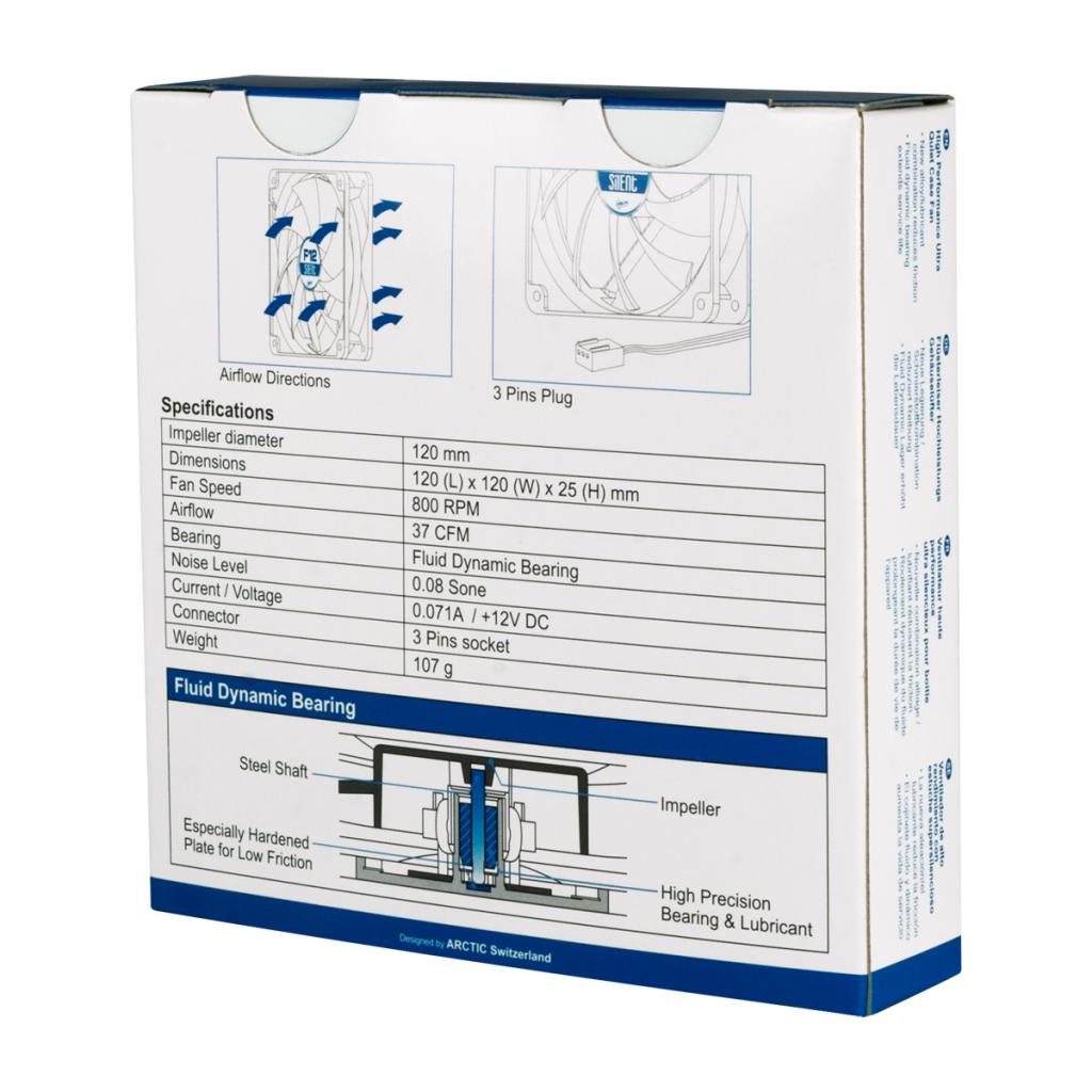[01/10/2015] Arctic F Silent: Langsam drehende 3-Pin-Lüfter mit max. 0,08 Sone (6)