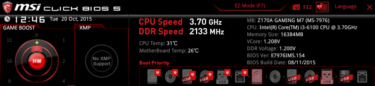 [20/10/2015] Core i3 6100 UEFI 1