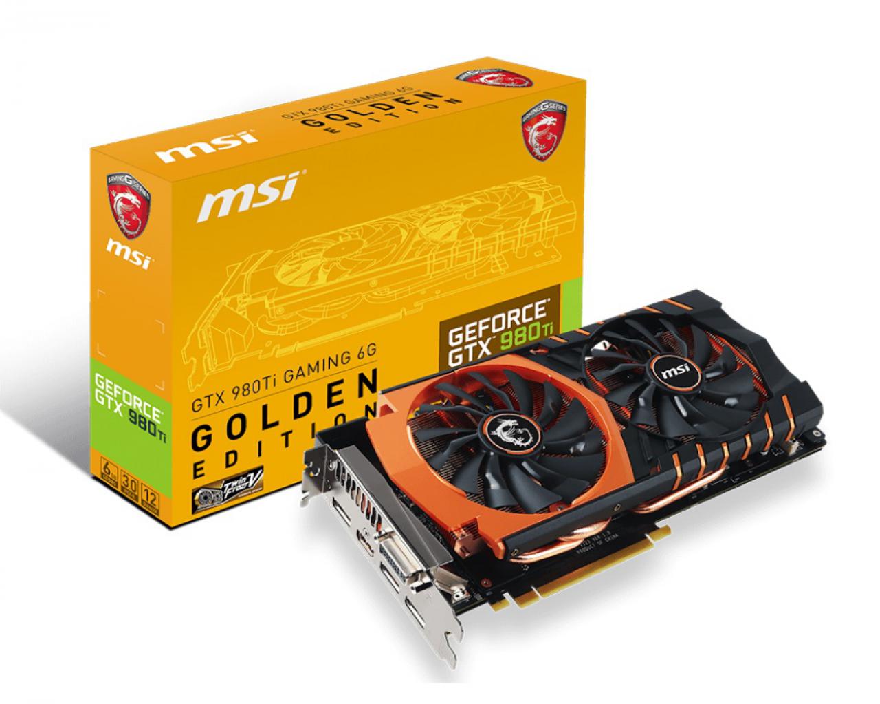 [01/10/2015] MSI Geforce GTX 980 Ti Gaming 6G Golden Edition: Sonderauflage mit Vollkupfer-Kühler (2)