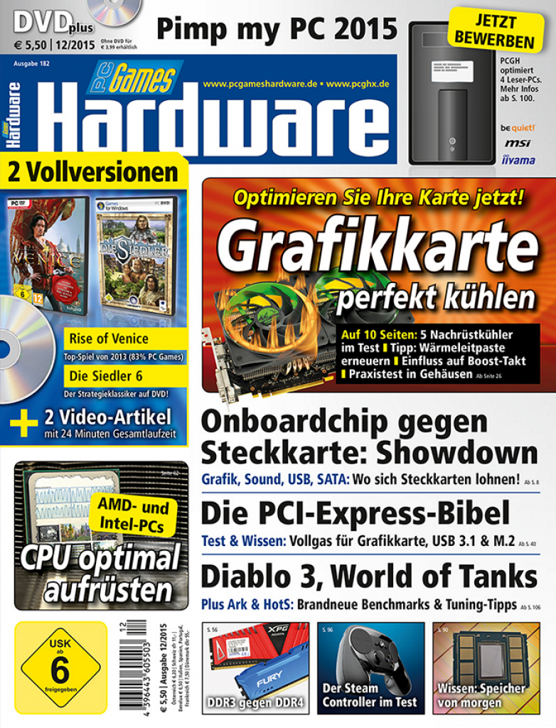 [30/10/2015] PCGH #182 (12-2015) Cover DVD