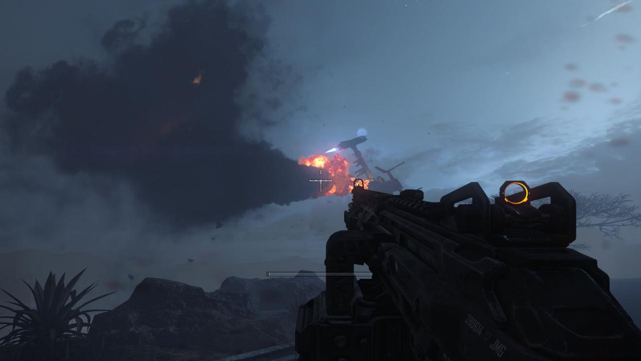 [07/11/2015] Call of Duty Black Ops 3 mit allen Grafikdetails am Anschlag. Die interne Renderauflösung beträgt 3.840 × 2.400 Pixel, was 2 × 2 Downsampling bei nativen 1.920 × 1.200 Pixeln respektive 1,5 × 1,5 DS bei nativen 2.560 × 1.600 Pixeln entspricht. Da schafft auch eine Titan X mit 1.450/4.200 MHz nur noch 45-60 Fps und nutz ihre 12 Gibyte Speicher voll aus. (22)
