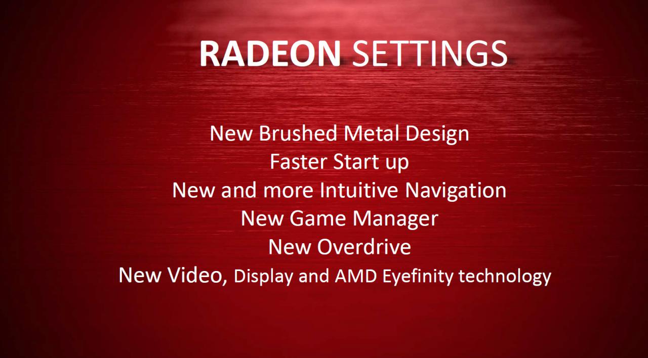 [24/11/2015] Radeon Settings: Übersicht