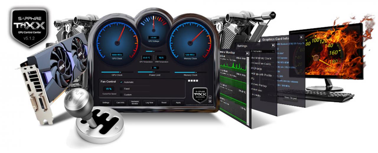 [19/11/2015] Radeon R9 Fury (X) übertakten: Sapphire Trixx Utility mit Spannungsanhebung und mehr