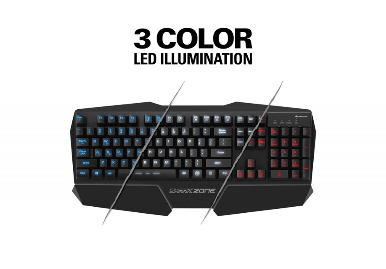 [24/11/2015] Sharkoon Zone K20: Günstige Rubberdome-Tastatur mit Metall-Gehäuse (2)