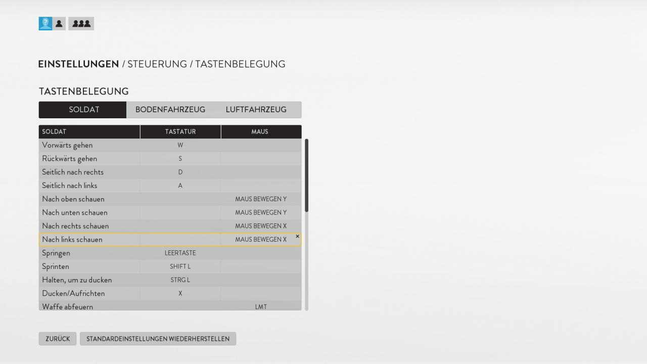Star Wars Battlefront Menues Eingabemenue 1