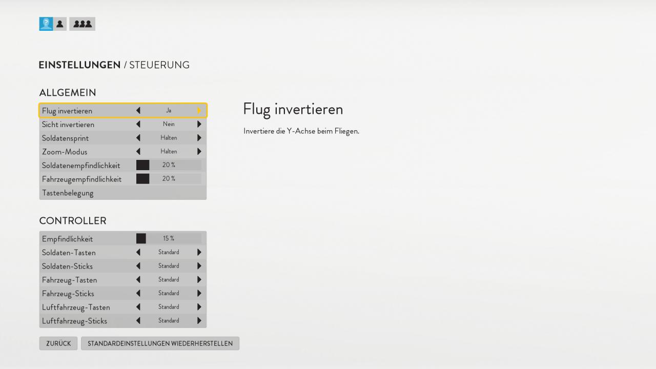Star Wars Battlefront Menues Eingabemenue 2
