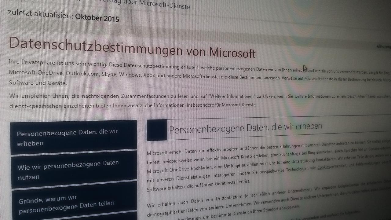 [18/11/2015] Windows 10: Microsoft ändert Datenschutzbestimmungen