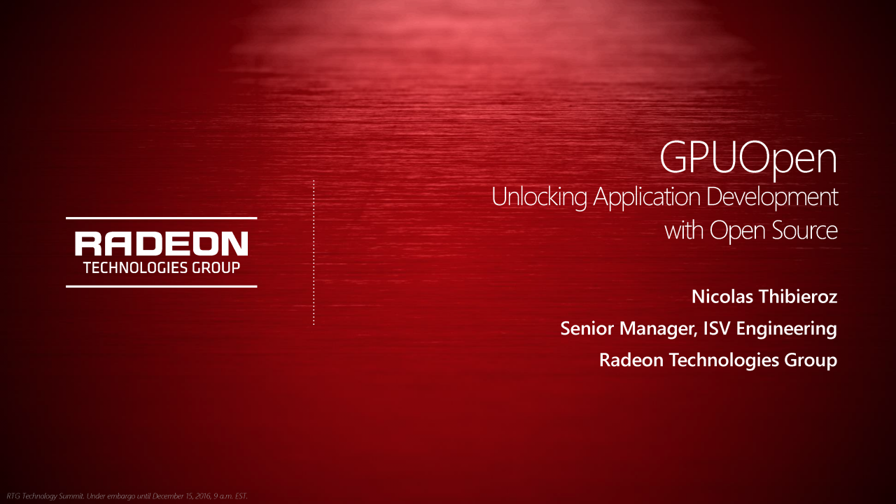 [15/12/2015] AMD GPUOpen: Radeon-Software wird zu 100 % Open-Source (4)