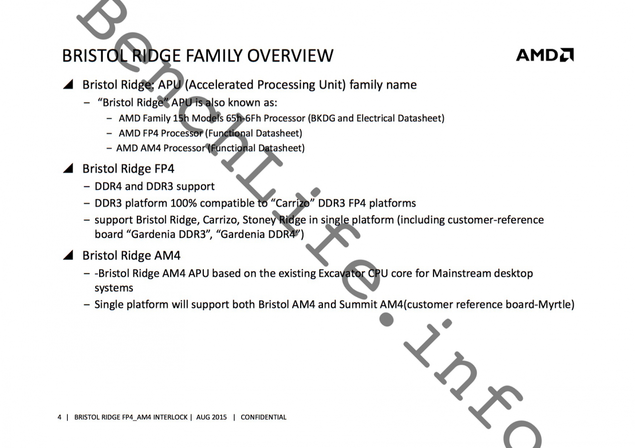 [08/12/2015] AMD Bristol Ridge: Leaks zeigen Excavator-Spezifikationen für den Desktop (1)