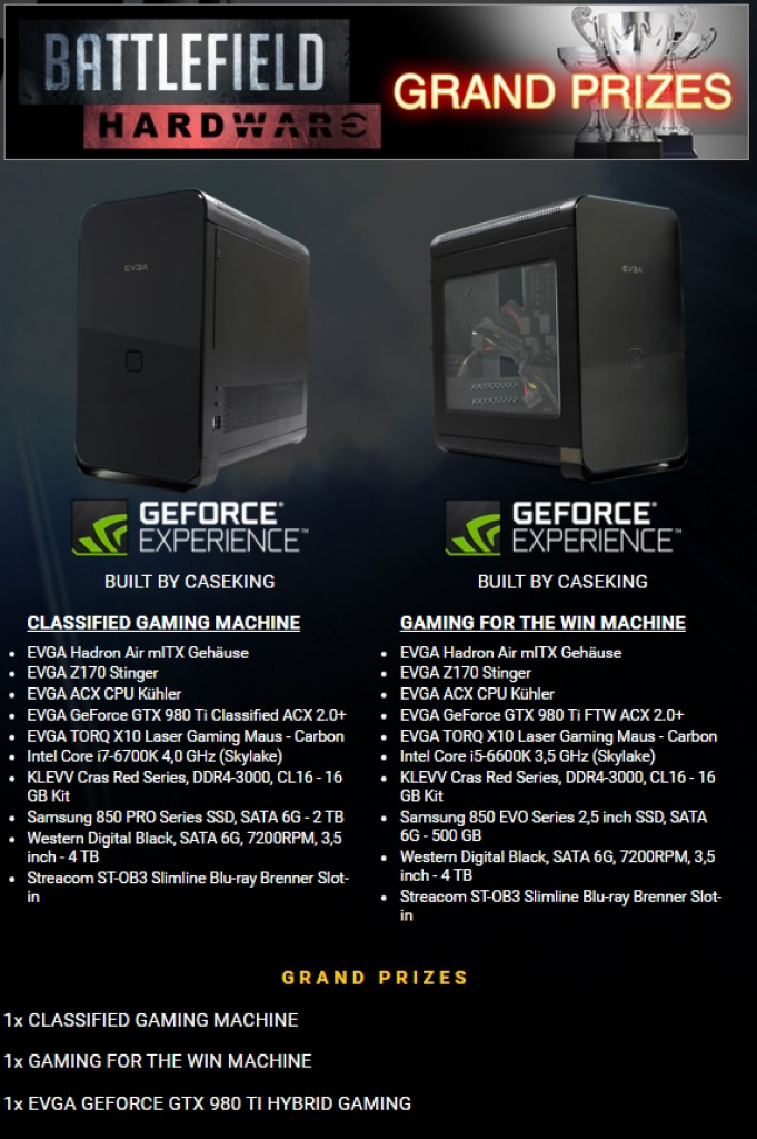 [09/12/2015] EVGA Battlefield Hardware: Gewinnspiel endet mit Skylake-Komplett-PCs (1)