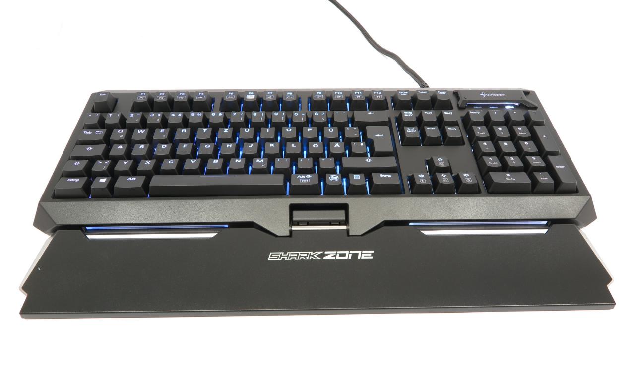 Tastatur mit Handballenablage