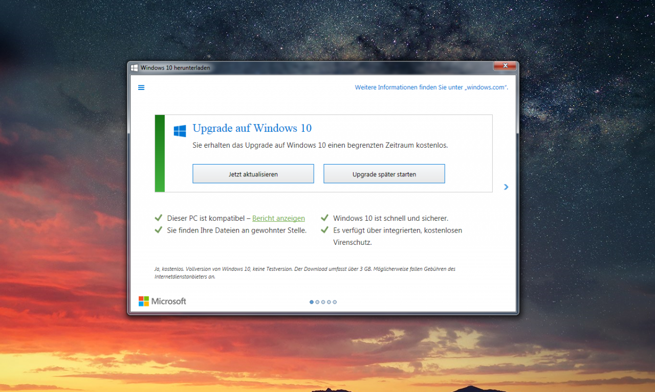 [01/12/2015] Upgrade auf Windows 10: So deaktivieren Sie die Benachrichtigung