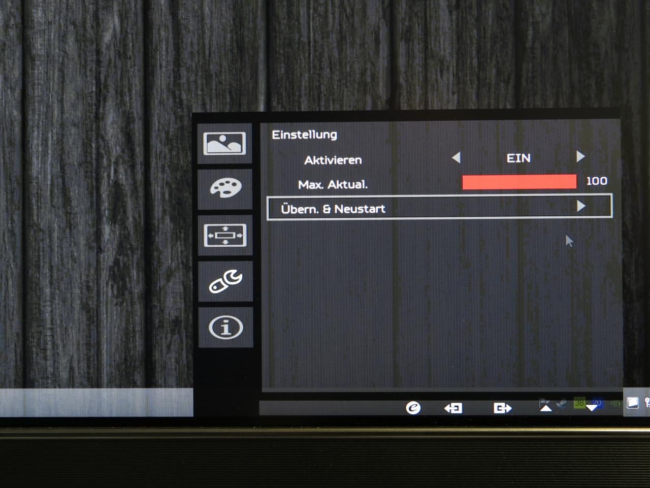 [03/12/2015] Acer Predator X34: Einfaches Übertakten im OSD