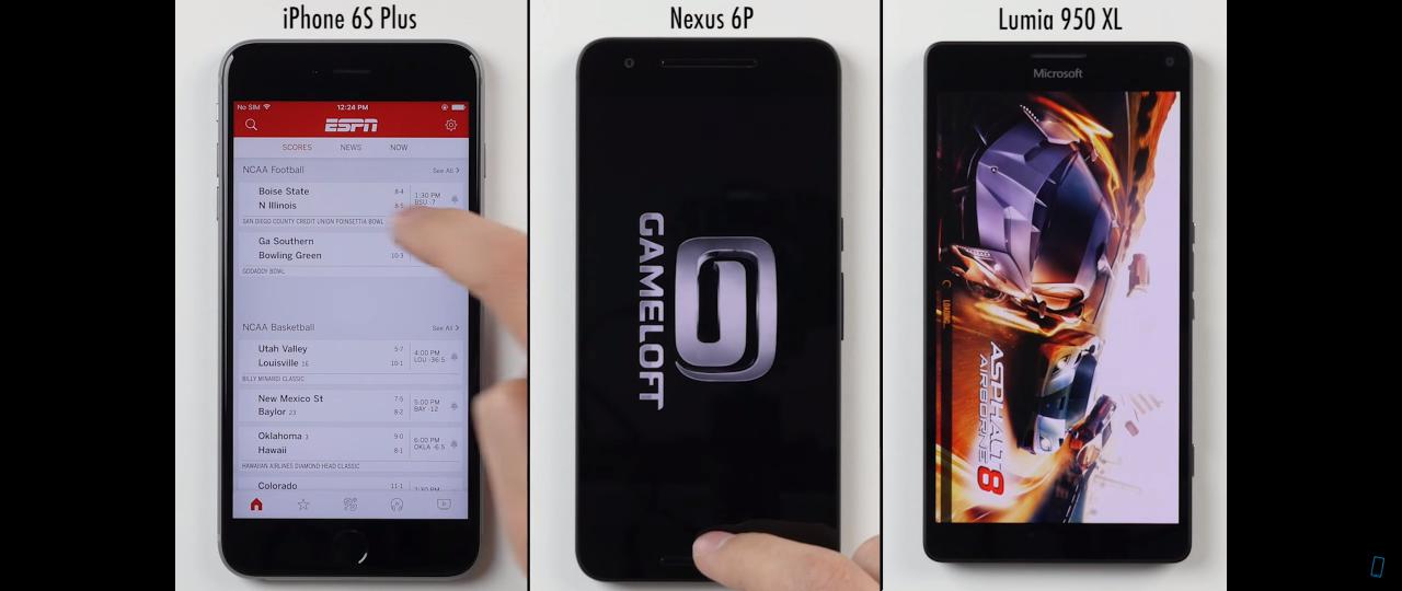 [27/12/2015] Das iPhone 6s Plus gewinnt den Speed-Test von Phone Buff.