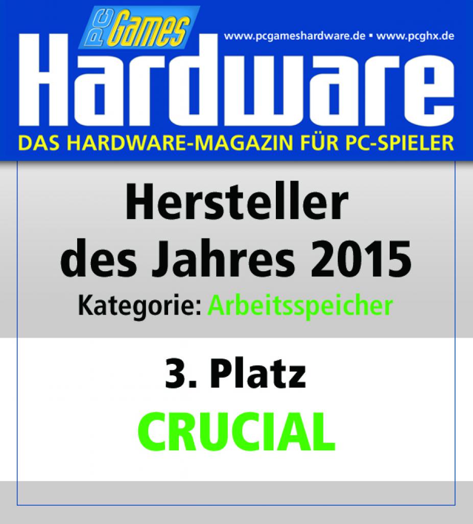 [13/01/2016] Arbeitsspeicher Platz 3: Crucial