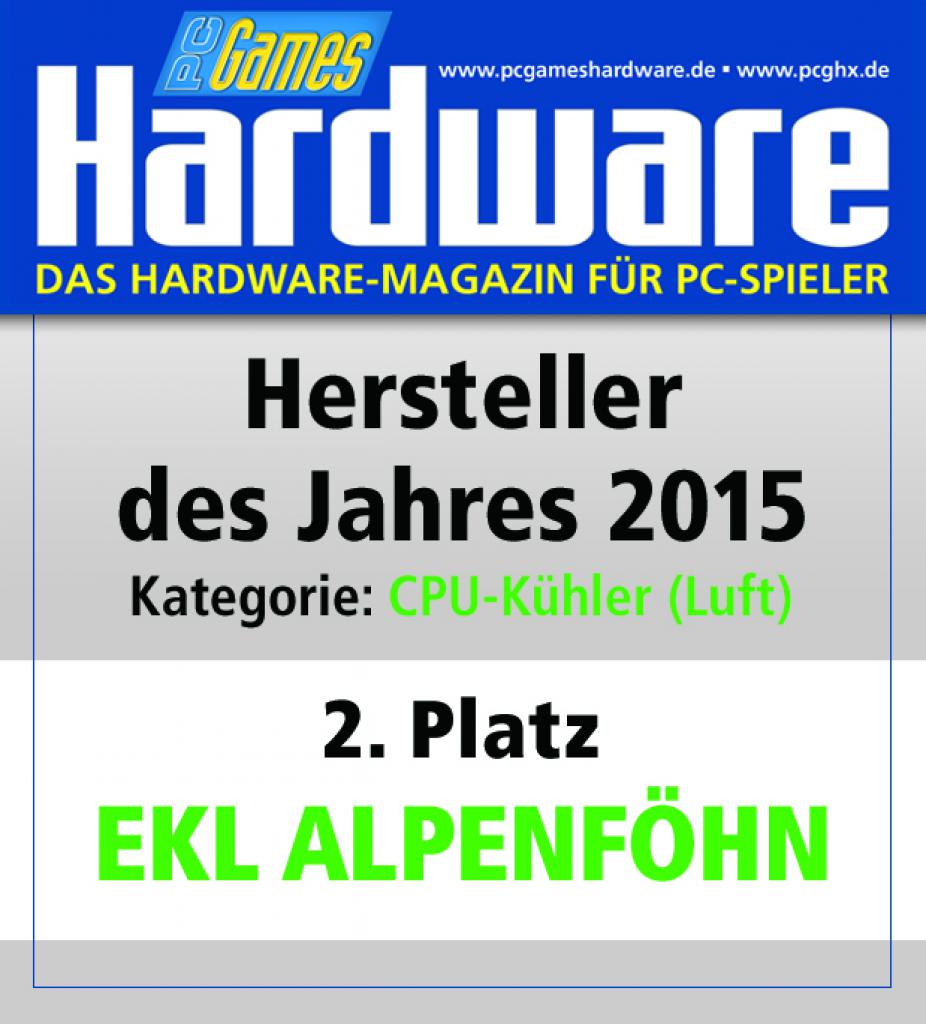 [13/01/2016] CPU-Kühler Luft Platz 2: EKL Alpenföhn