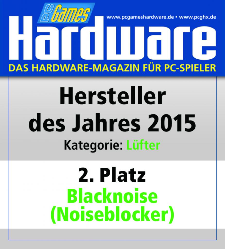 [13/01/2016] Lüfter Platz 2: Blacknoise (Noiseblocker)